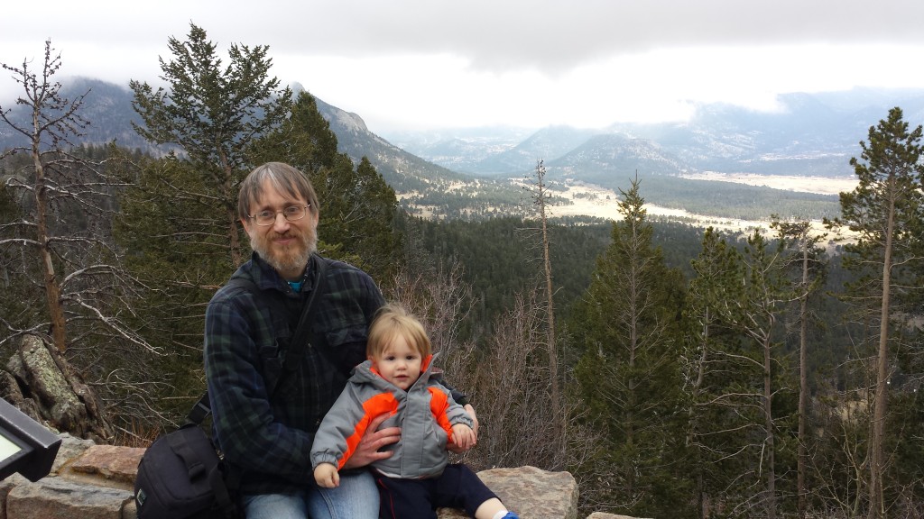 Donald and Rowan at Rocky Mountain National Park